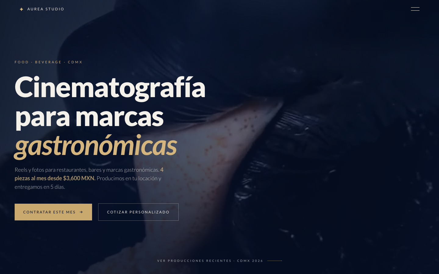 Sitio editorial Aurea Studio